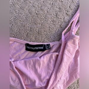 Pretty little thing pink crop top